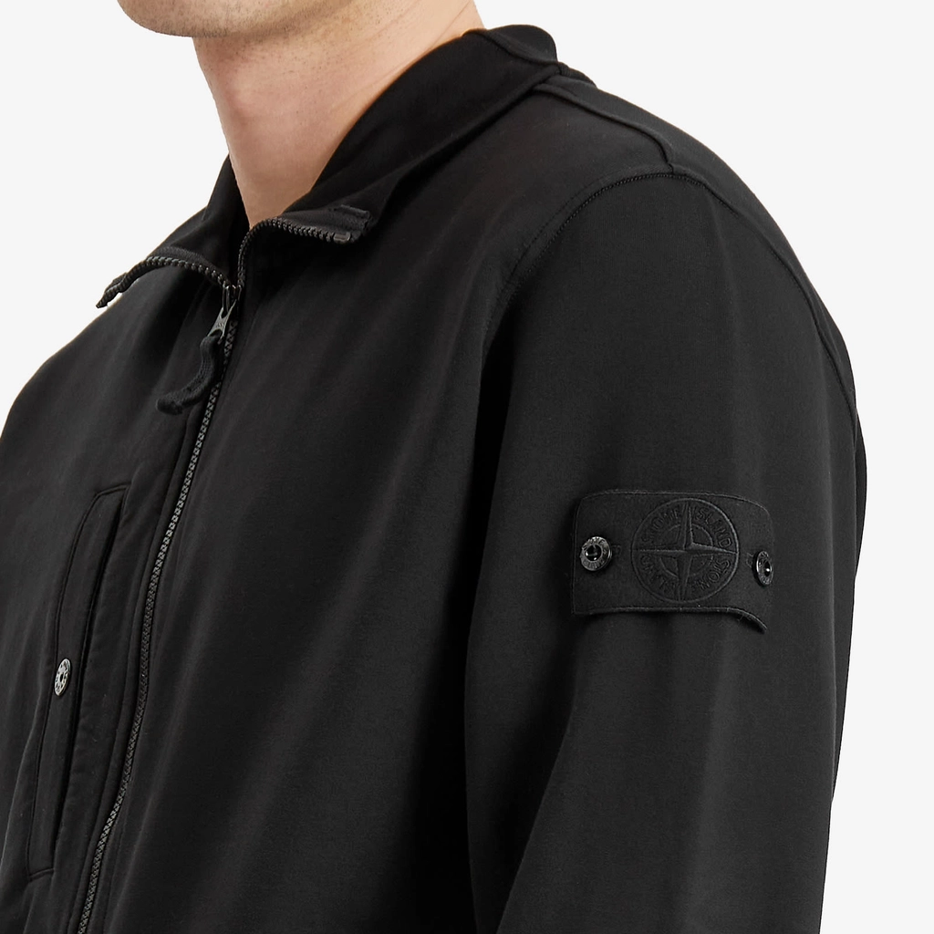 Stone Island Men's Ghost Piece Full Zip Sweatshirt Black